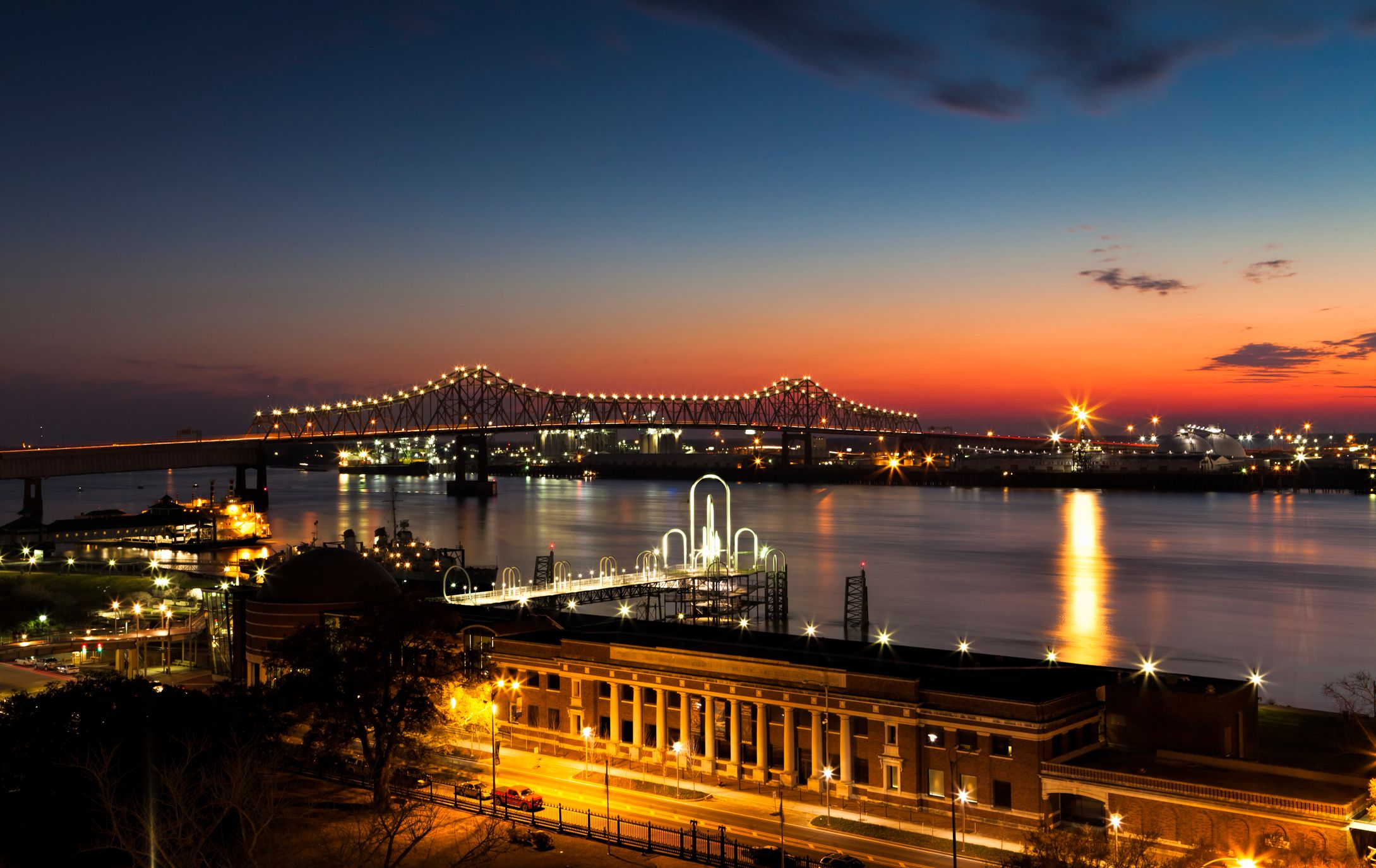 Baton Rouge Sunset with Bridge