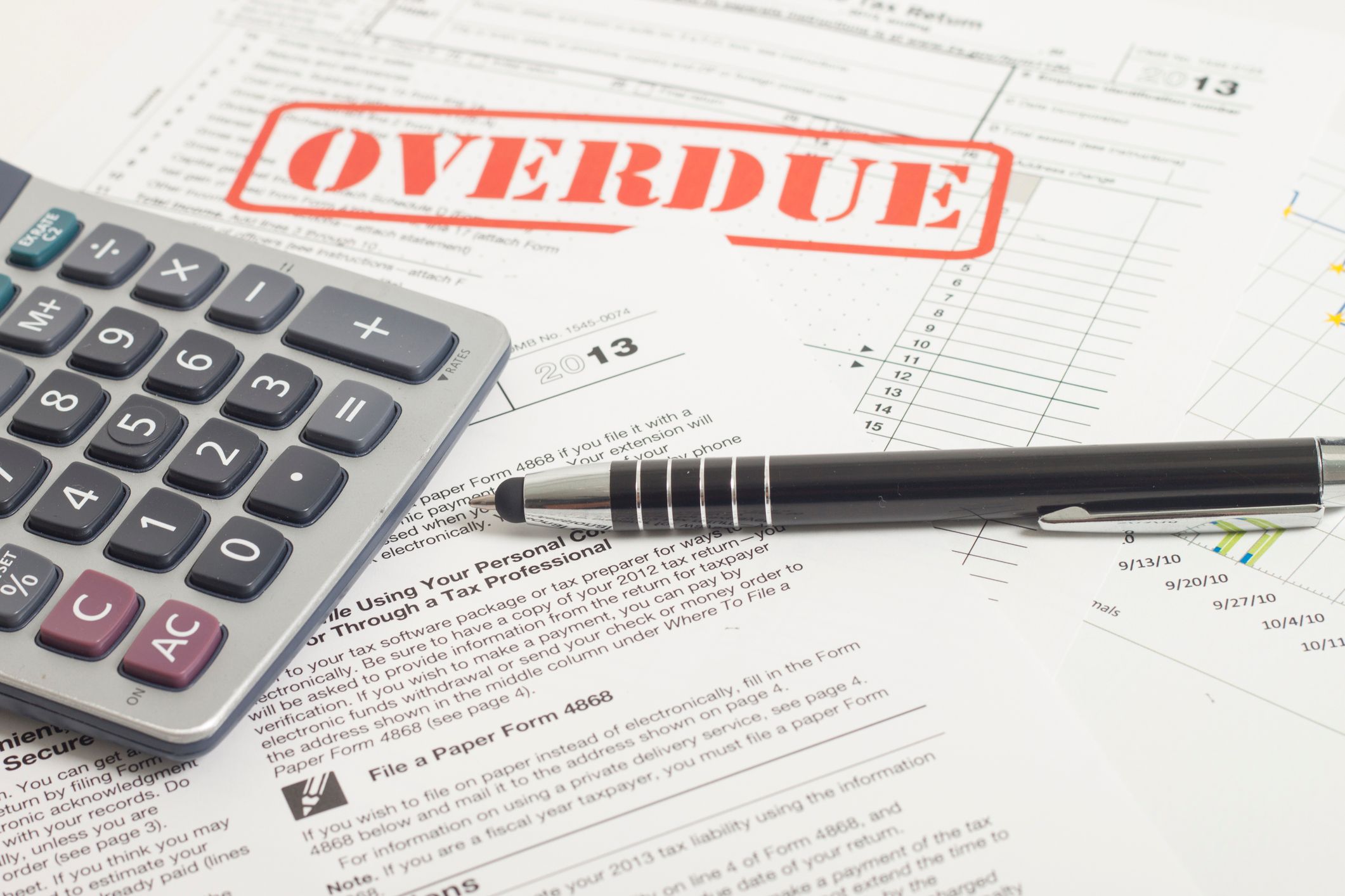 Overdue tax notice processing services